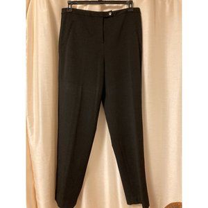 Talbots stretch black slacks with zipper pockets